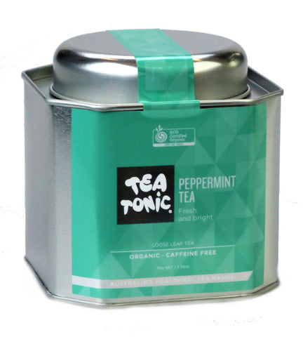 Peppermint Tea Loose Leaf Caddy Tin