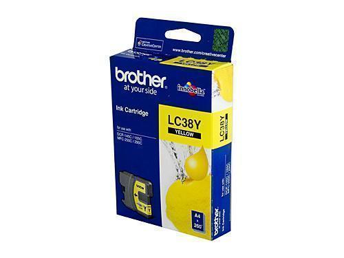 Brother LC38 Yellow Ink Cartridge