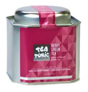 Berry Green Tea Loose Leaf Caddy Tin