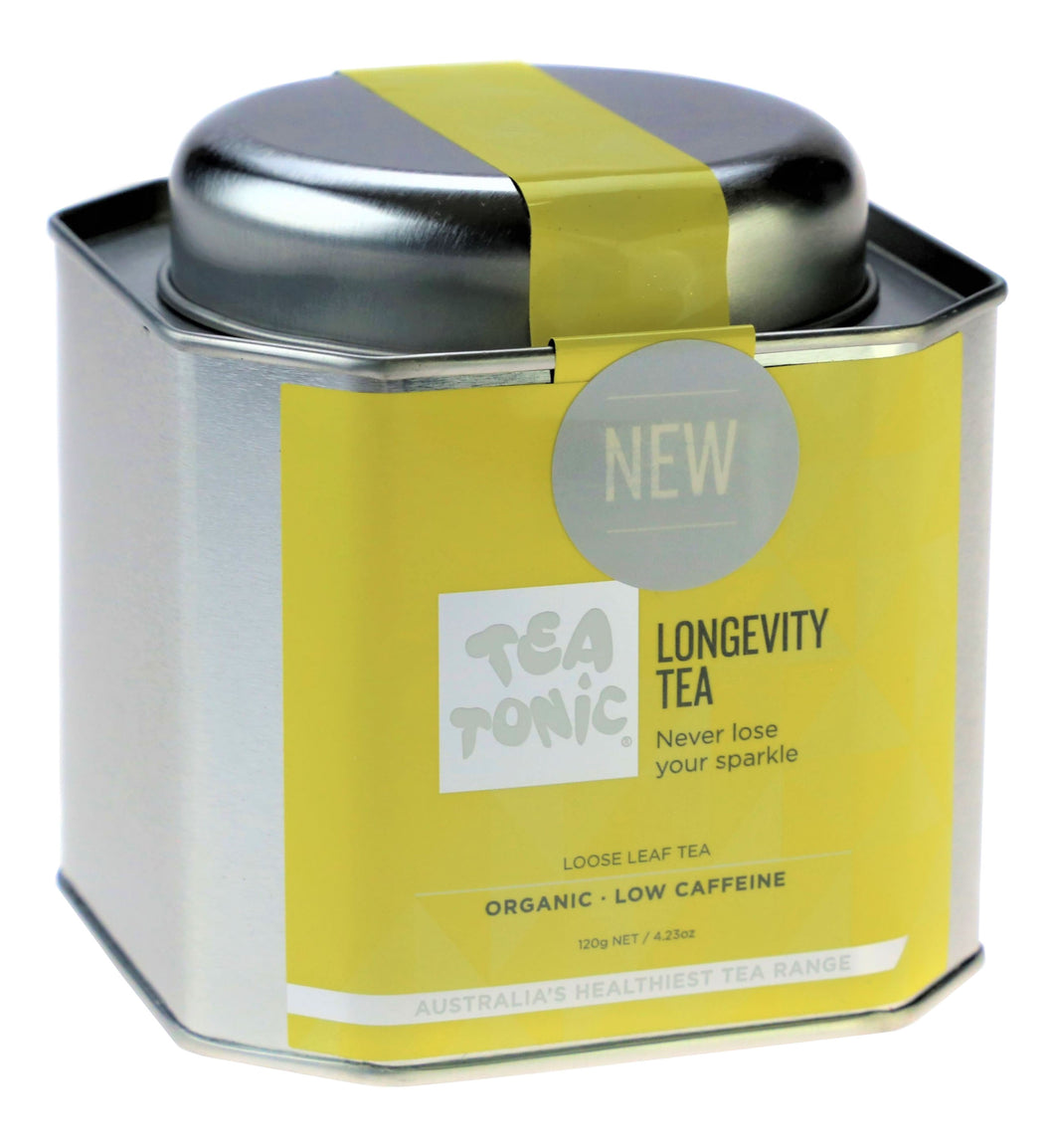 Longevity Tea Loose Leaf Caddy Tin
