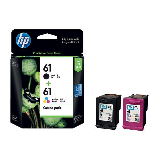 HP 61 Black & Colour Ink Cartridge Combo Pack