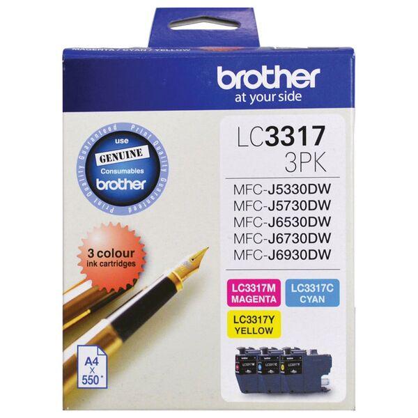 Brother LC3317 Colour Ink Cartridge Value Pack
